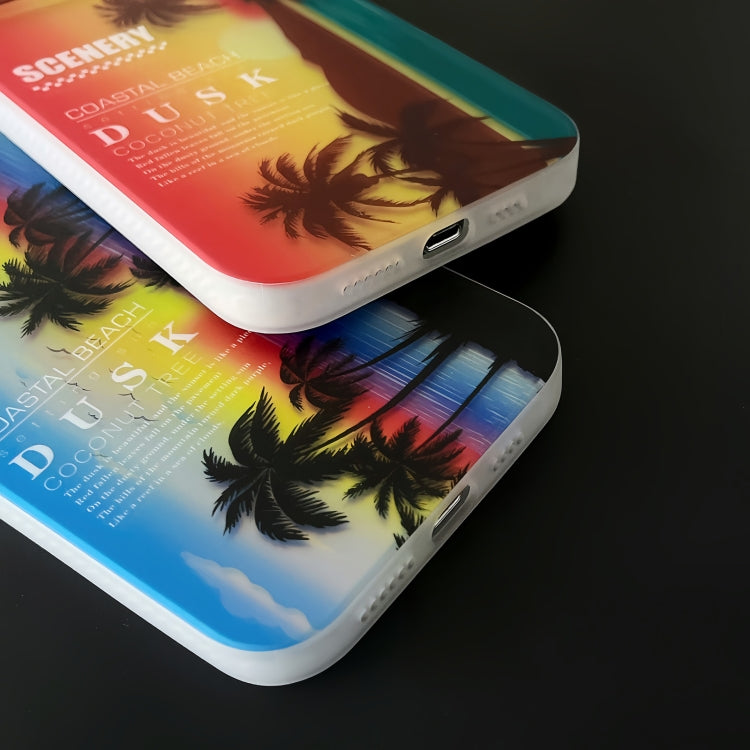 For iPhone 15 Pro Coconut Dual-side Laminating Laser Frosted Phone Case(Red) - HoMEdemic™ 