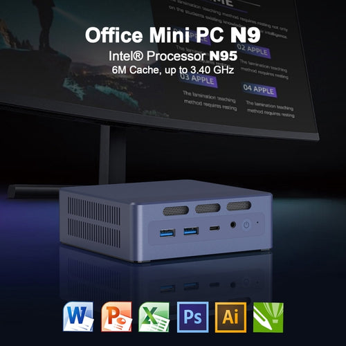 GXMO N9 Windows 11 Intel ADL-N N95 4-Core Processor Mini Computer, Specification:8GB+256GB - HoMEdemic™ 