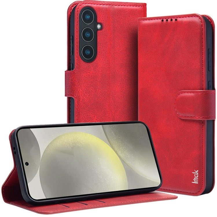 For Samsung Galaxy S24 5G IMAK Count Series Flip Leather Phone Case(Red) - HoMEdemic™ 