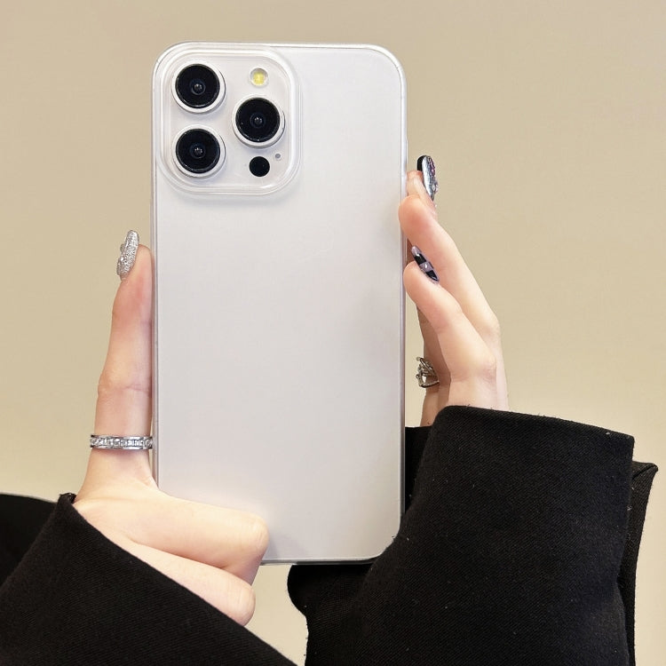 For iPhone 15 Pro Ice Series PC Full Coverage Shockproof Phone Case(White) - HoMEdemic™ 