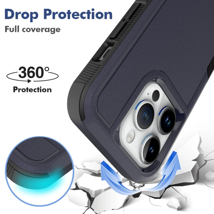 For iPhone 15 Pro 2 in 1 PC + TPU Phone Case(Dark Blue) - HoMEdemic™ 