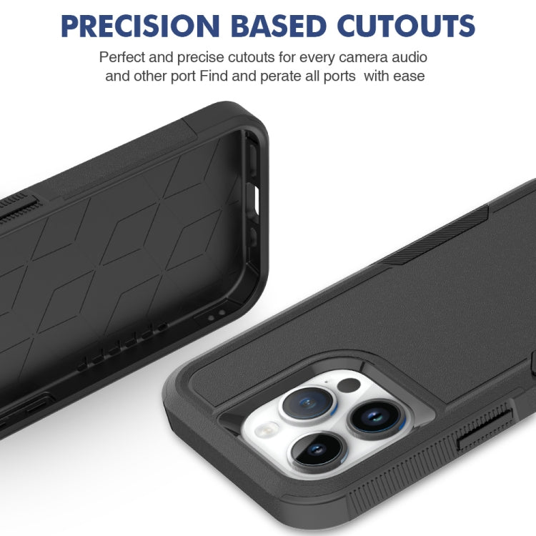 For iPhone 15 Pro 2 in 1 PC + TPU Phone Case(Black) - HoMEdemic™ 