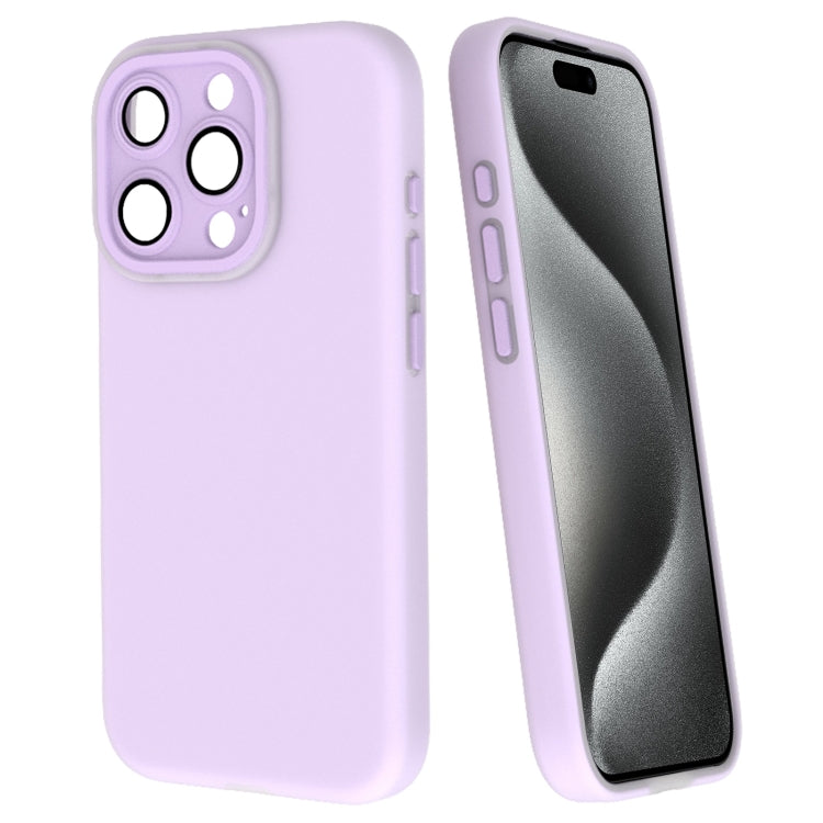 For iPhone 15 Pro Fine Hole Dopamine PC Phone Case(Purple) - HoMEdemic™ 