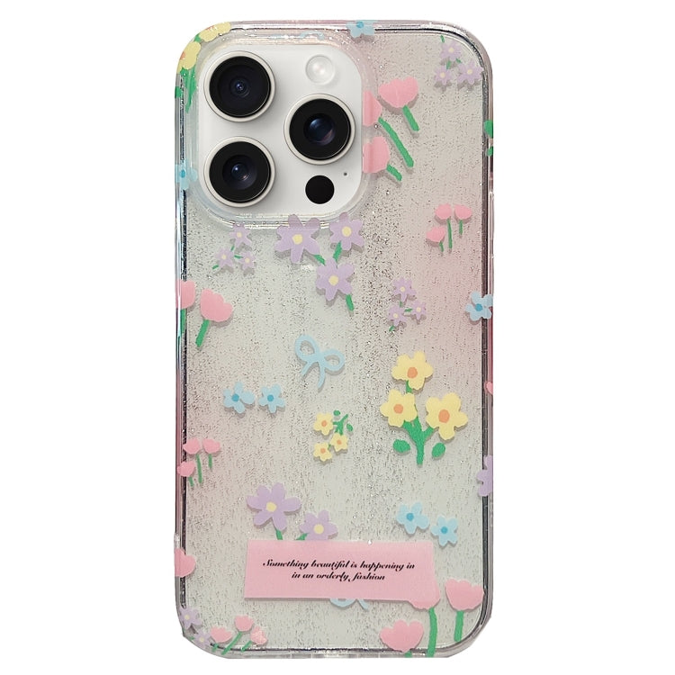 For iPhone 15 Pro Double Sided IMD Full Coverage TPU Phone Case(Floral) - HoMEdemic™ 