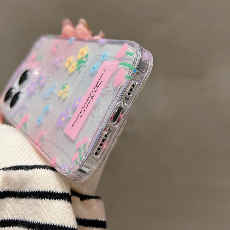 For iPhone 15 Pro Double Sided IMD Full Coverage TPU Phone Case(Floral) - HoMEdemic™ 