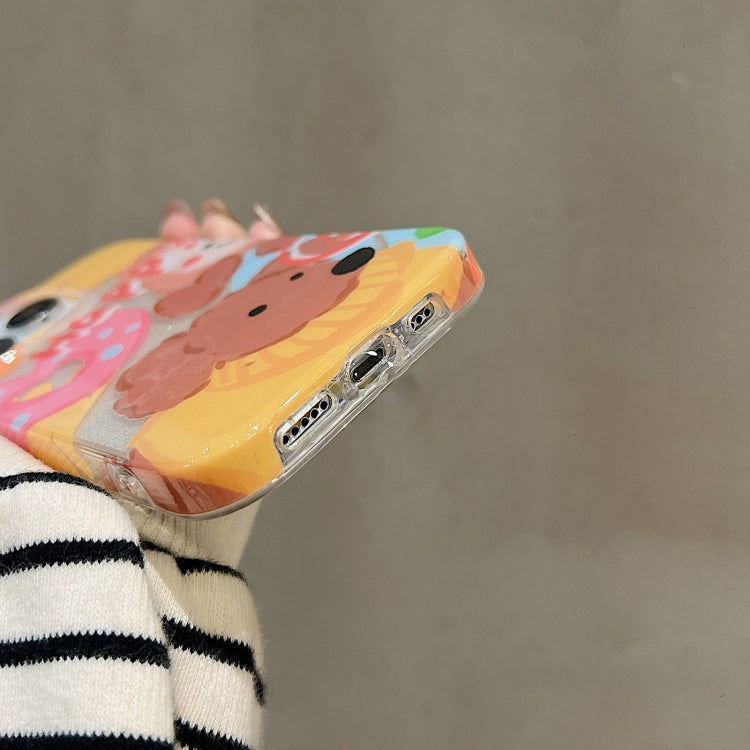 For iPhone 15 Pro Double Sided IMD Full Coverage TPU Phone Case(Sweater Puppy Love) - HoMEdemic™ 