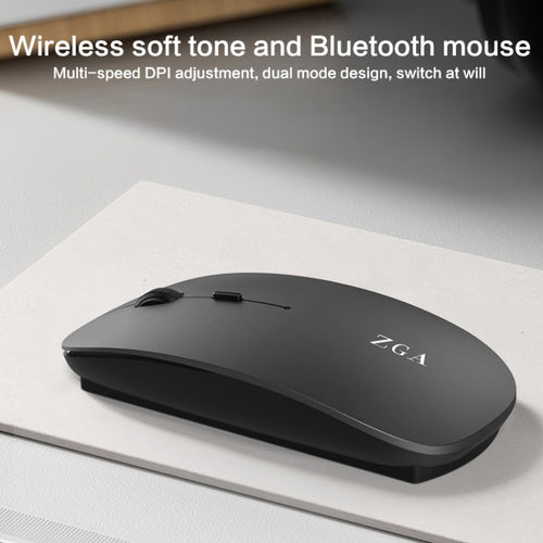 ZGA Chinchilla Dual Mode Wireless 2.4G + Bluetooth 5.0 Mouse(Silver) - HoMEdemic™ 