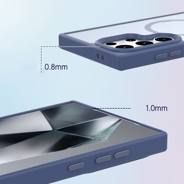 For Samsung Galaxy S24 Ultra 5G Metal Button Skin Feel Matte MagSafe Shockproof Phone Case(Green) - HoMEdemic™ 