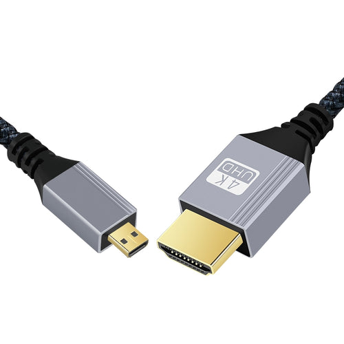 HDTV to Micro HDTV 4K 120Hz Computer Digital Camera HD Video Adapter Cable, Length:2m - HoMEdemic™ 