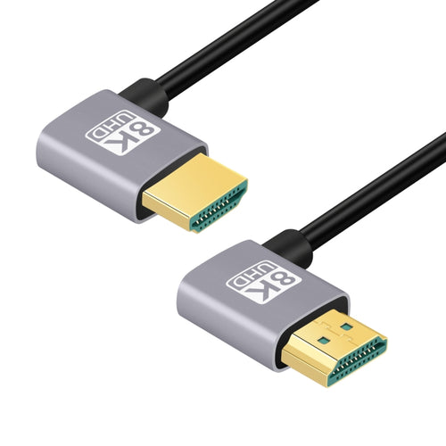 HDMI Male to HDMI Male Dual Elbow HD Audio Video Adapter Cable, Length:0.5m(Left Right Bend) - HoMEdemic™ 