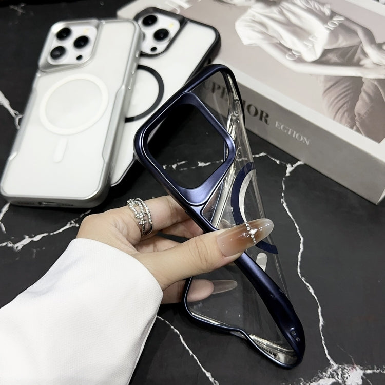 For iPhone 15 Pro Blade Electroplating Frosted MagSafe Magnetic Phone Case(Gold) - HoMEdemic™ 