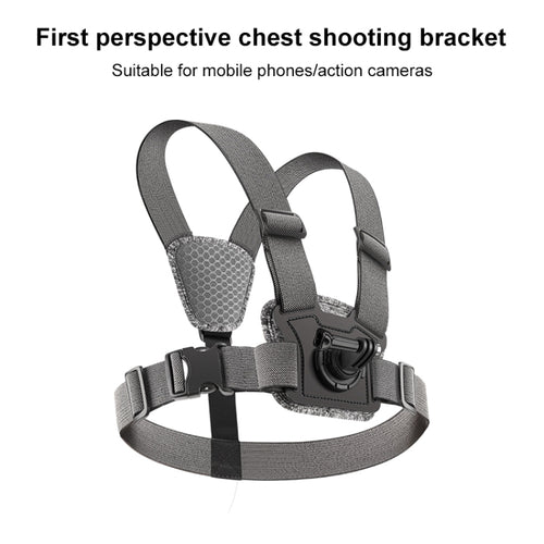 6 in 1 Phone Clamp Adjustable Body Mount Belt Chest Strap with Mount & Screw(Grey) - HoMEdemic™ 