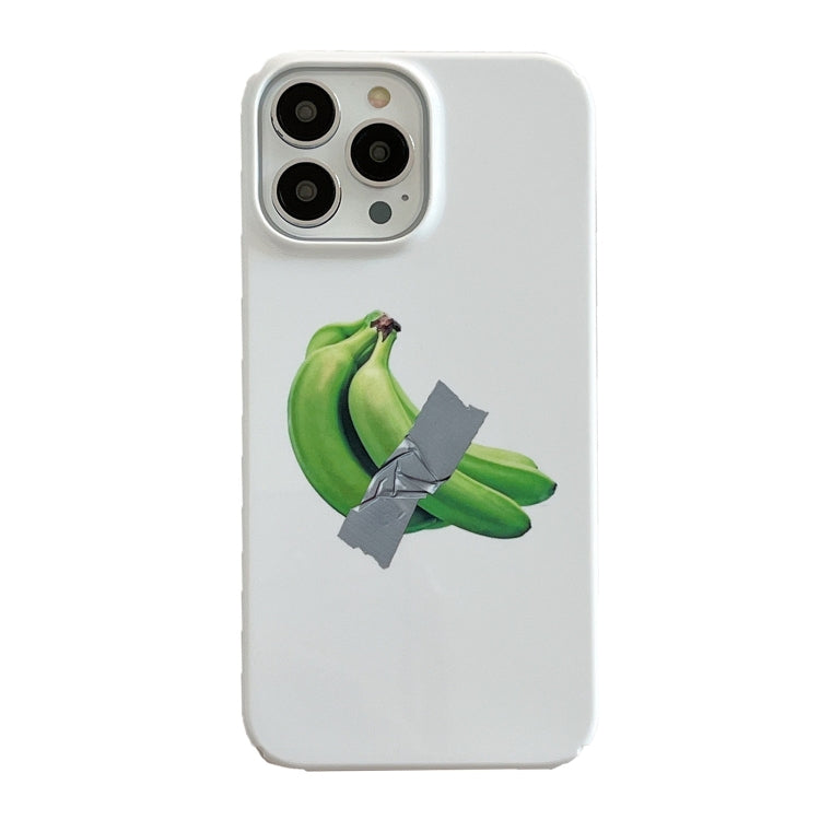 For iPhone 15 Pro Cartoon Film Craft Hard PC Phone Case(Banana) - HoMEdemic™ 