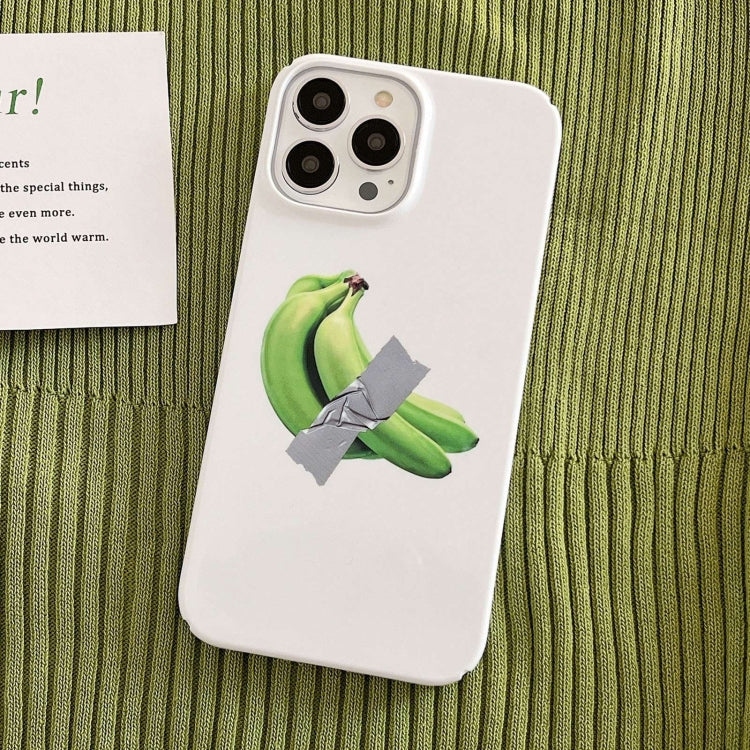 For iPhone 15 Pro Cartoon Film Craft Hard PC Phone Case(Banana) - HoMEdemic™ 