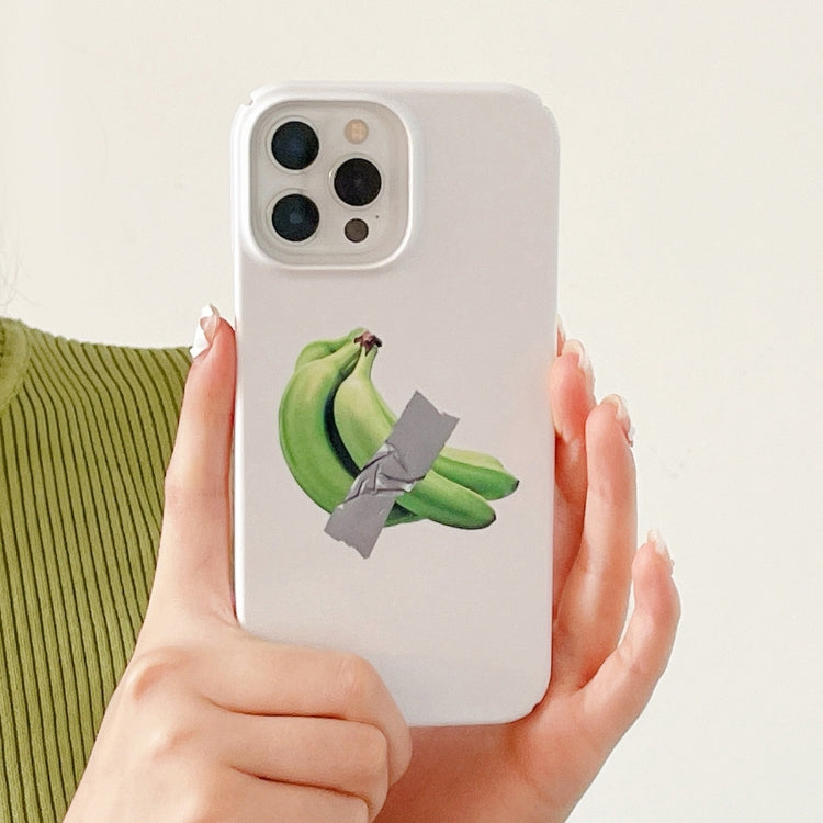 For iPhone 15 Pro Cartoon Film Craft Hard PC Phone Case(Banana) - HoMEdemic™ 