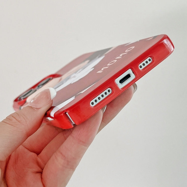 For iPhone 15 Pro Cartoon Film Craft Hard PC Phone Case(Cat) - HoMEdemic™ 