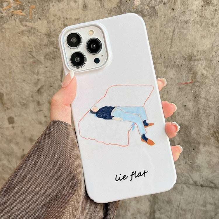 For iPhone 15 Pro Cartoon Film Craft Hard PC Phone Case(Lie Flat) - HoMEdemic™ 