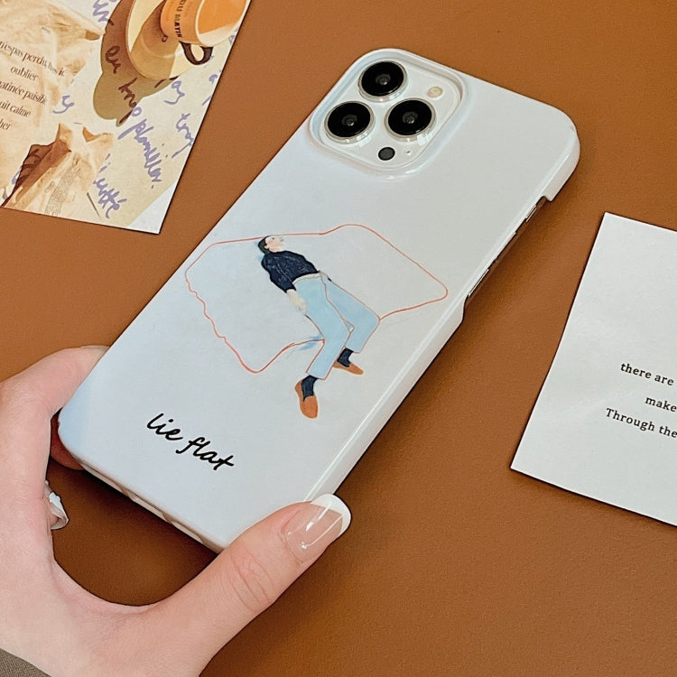 For iPhone 15 Pro Cartoon Film Craft Hard PC Phone Case(Lie Flat) - HoMEdemic™ 