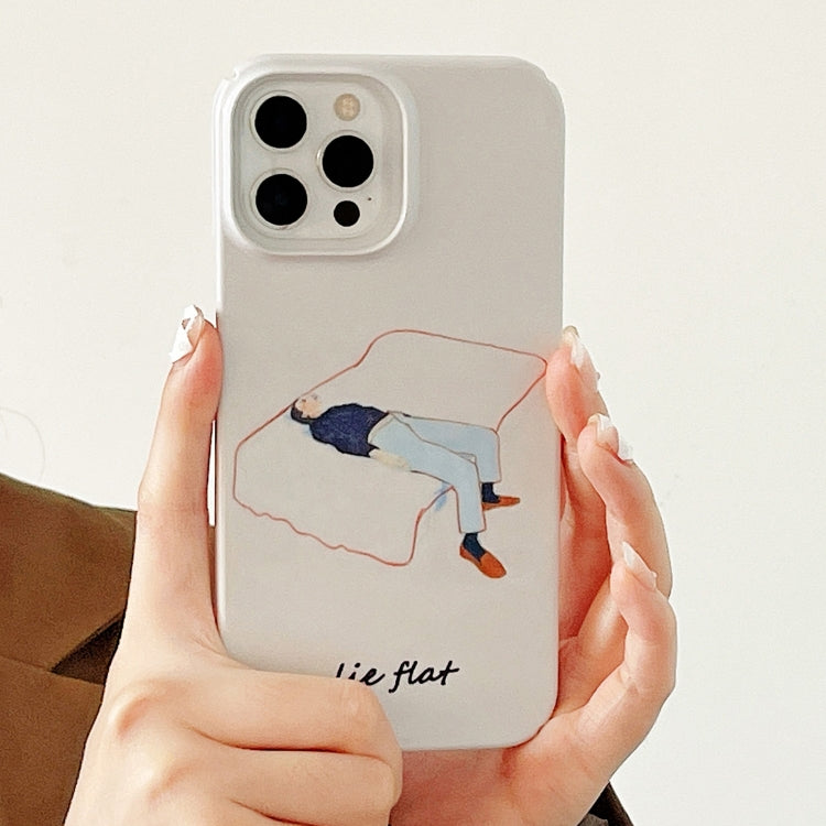 For iPhone 15 Pro Cartoon Film Craft Hard PC Phone Case(Lie Flat) - HoMEdemic™ 