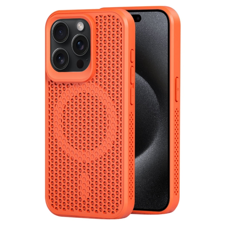 For iPhone 15 Pro MagSafe Magnetic Heat Dissipation Phone Case(Orange) - HoMEdemic™ 