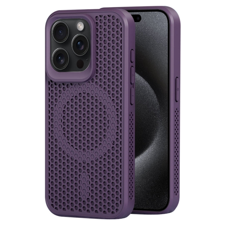 For iPhone 15 Pro MagSafe Magnetic Heat Dissipation Phone Case(Dark Purple) - HoMEdemic™ 