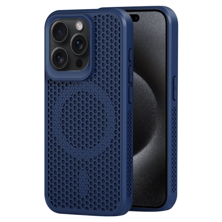 For iPhone 15 Pro MagSafe Magnetic Heat Dissipation Phone Case(Dark Blue) - HoMEdemic™ 