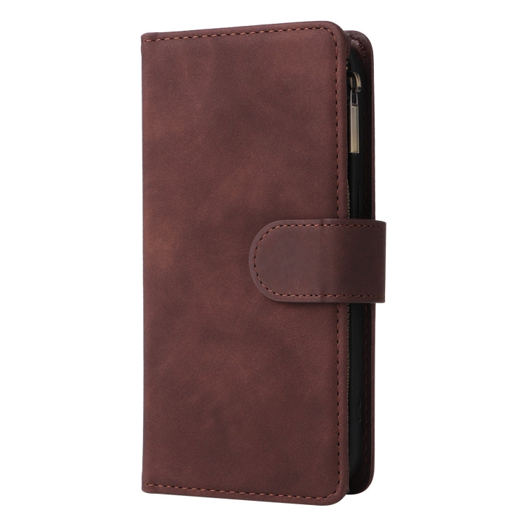 For iPhone 15 Pro Max Multifunctional Multi-Card Wallet Phone Leather Case(Coffee) - HoMEdemic™ 