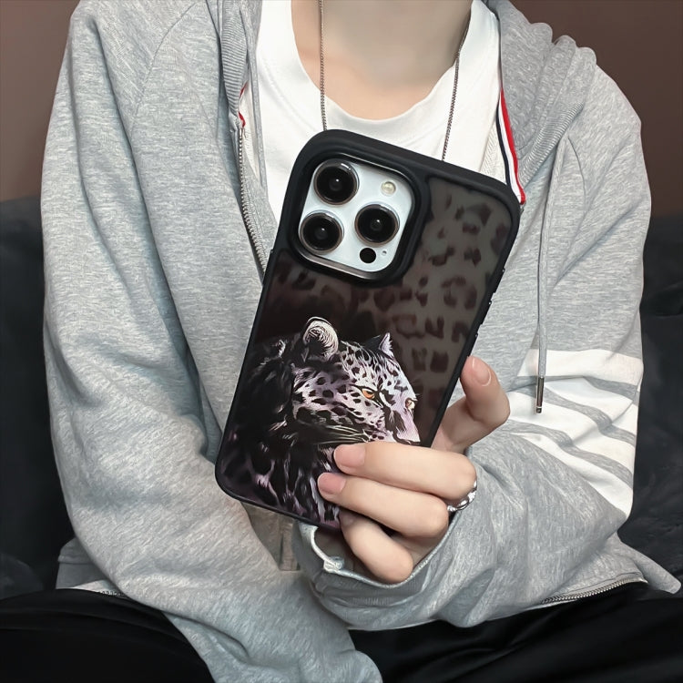 For iPhone 15 Pro Max Skin Feel Matte TPU+PC Shockproof Phone Case(Leopard) - HoMEdemic™ 