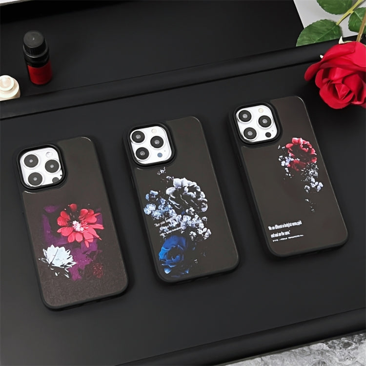 For iPhone 15 Pro Skin Feel Matte TPU+PC Shockproof Phone Case(Peony) - HoMEdemic™ 