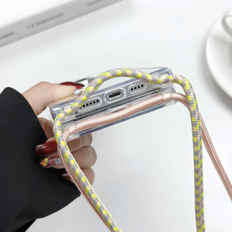 For iPhone 15 Pro Max MagSafe Magnetic PC + TPU Phone Case with Lanyard(Khaki) - HoMEdemic™ 