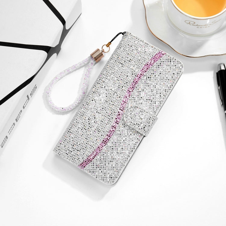 For Samsung Galaxy S24 5G Glitter Powder Filp Leather Phone Case(Silver) - HoMEdemic™ 