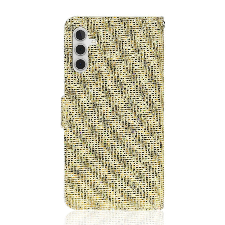 For Samsung Galaxy S24 5G Glitter Powder Filp Leather Phone Case(Gold) - HoMEdemic™ 
