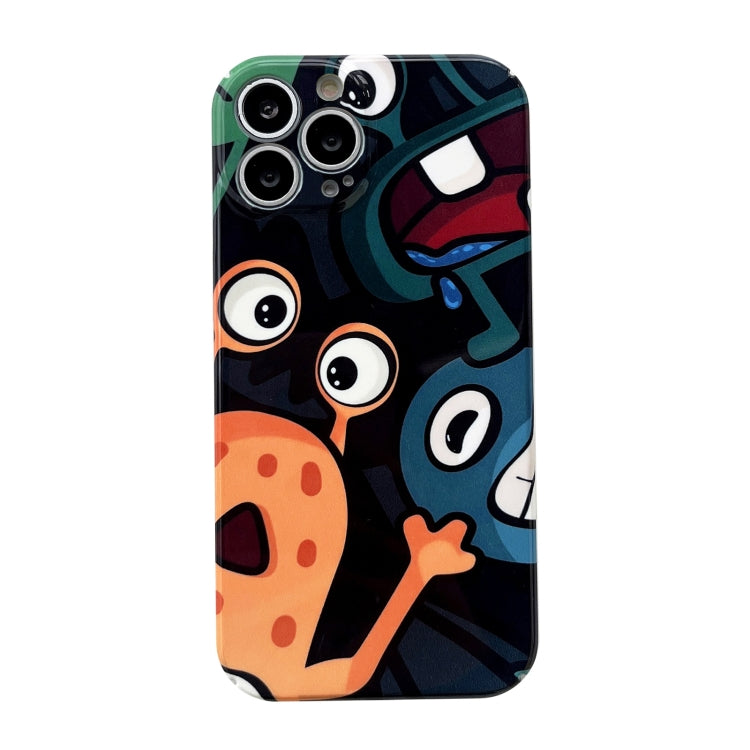 For iPhone 15 Pro Precise Hole Glossy PC Phone Case(Cute Monster) - HoMEdemic™ 