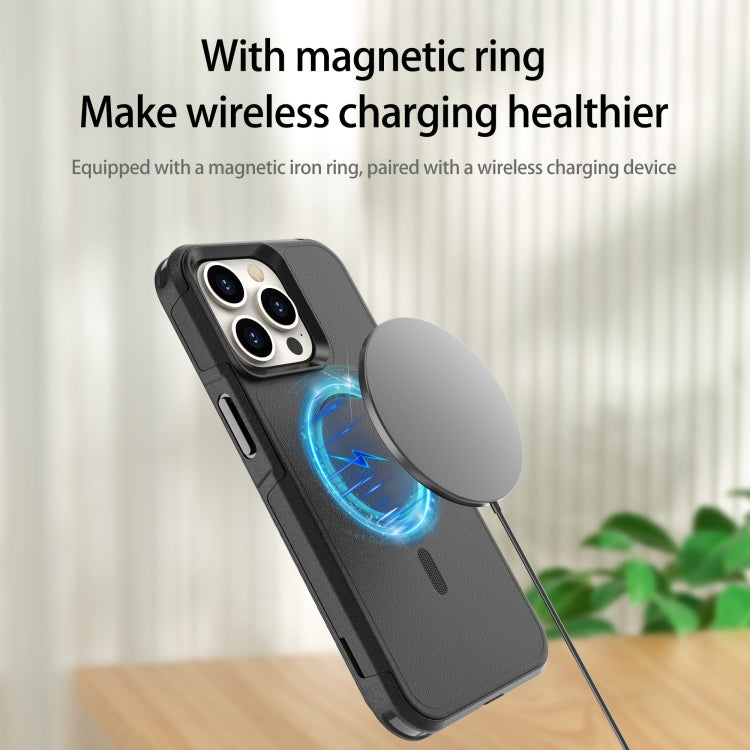 For iPhone 15 Pro Max RedPepper Armor Magsafe PC Hybrid TPU Phone Case(Black) - HoMEdemic™ 