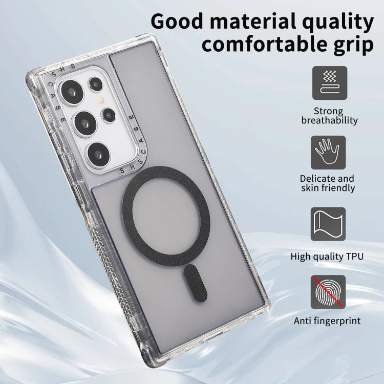 For Samsung Galaxy S24 Ultra Dreamland MagSafe Magnetic 3 in 1 TPU + PC Phone Case(Transparent Black) - HoMEdemic™ 