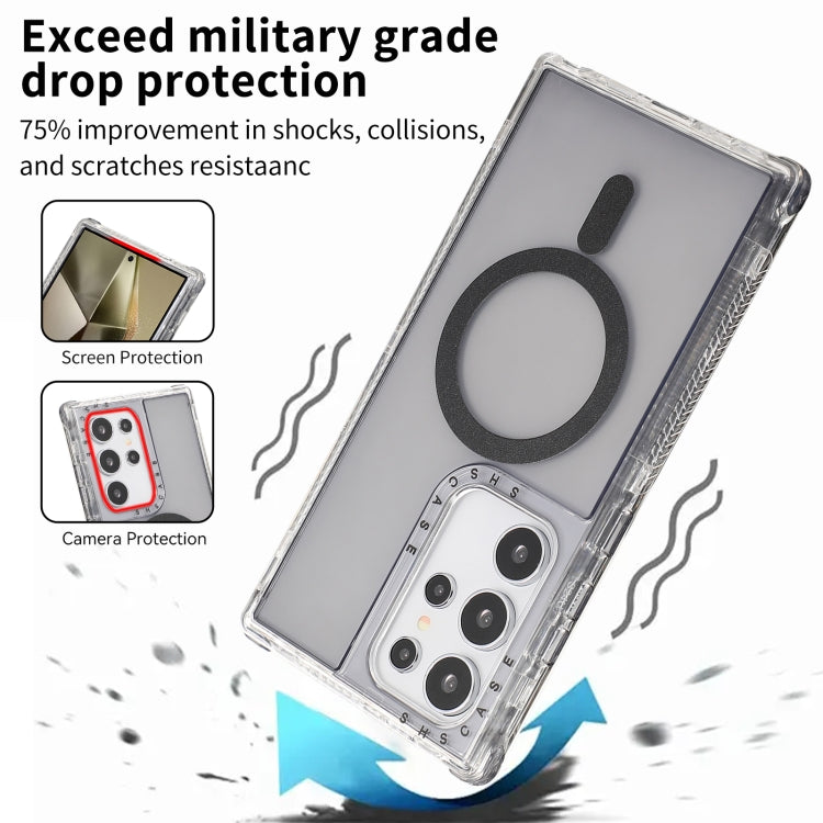 For Samsung Galaxy S24 Ultra Dreamland MagSafe Magnetic 3 in 1 TPU + PC Phone Case(Transparent Black) - HoMEdemic™ 