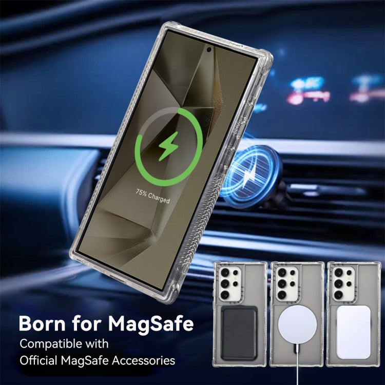 For Samsung Galaxy S24 Ultra Dreamland MagSafe Magnetic 3 in 1 TPU + PC Phone Case(Transparent Black) - HoMEdemic™ 