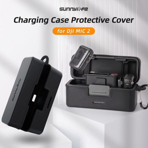 For DJI Mic 2 Sunnylife BHT772 Charging Case Wireless Mic Soft Scratch-proof Protective Cove(Black) - HoMEdemic™ 