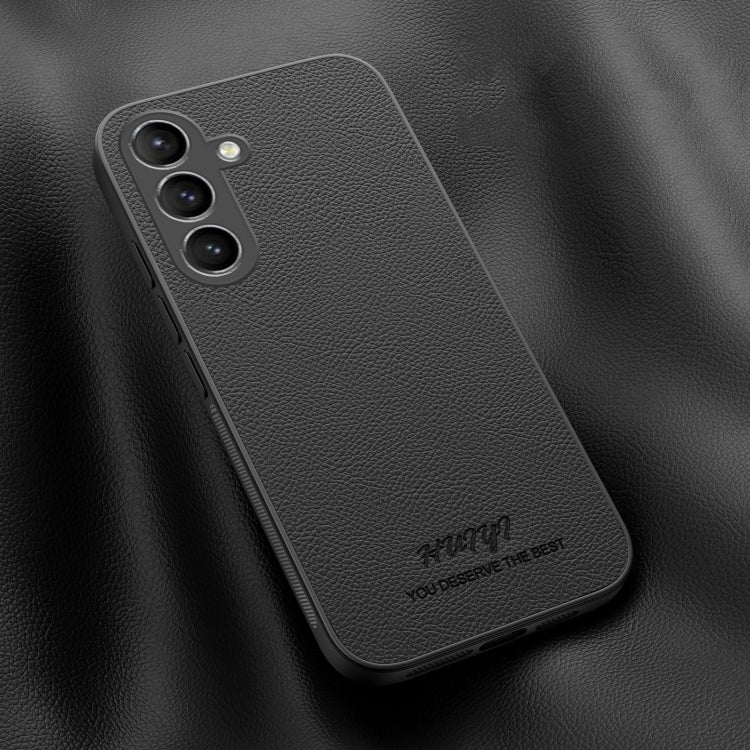For Samsung Galaxy S24 5G HUIYI Leather Magnetic Phone Case(Black) - HoMEdemic™ 