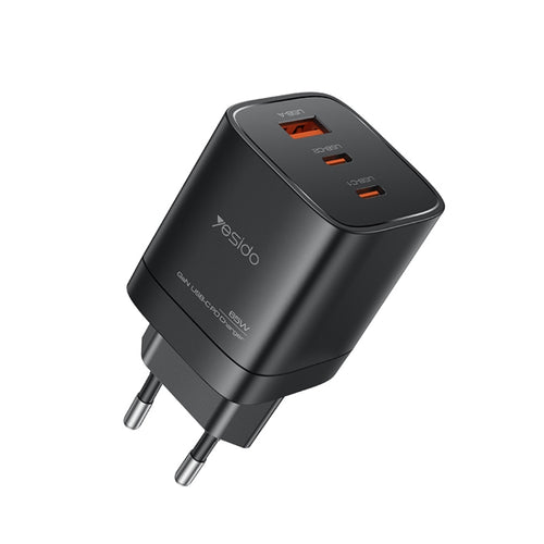 Yesido YC65 PD65W Three Port Type-C GaN Charger, EU Plug - HoMEdemic™ 