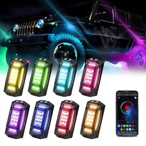 8 in 1 G6 RGB Colorful Car Chassis Light LED Music Atmosphere Light - HoMEdemic™ 