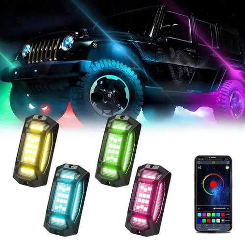 4 in 1 G6 RGB Colorful Car Chassis Light LED Music Atmosphere Light - HoMEdemic™ 