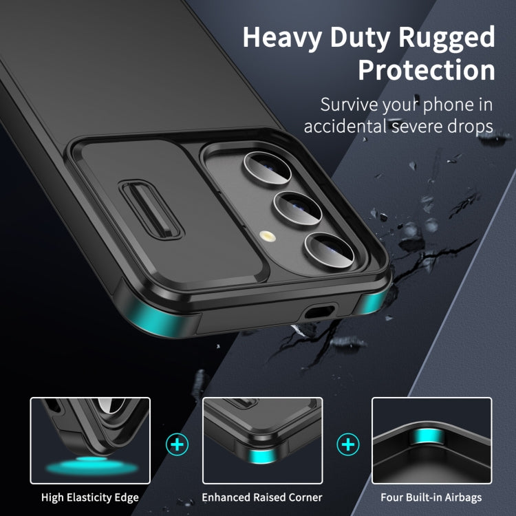 For Samsung Galaxy S24 Ultra 5G Sliding Camshield TPU + PC Phone Case(Black) - HoMEdemic™ 
