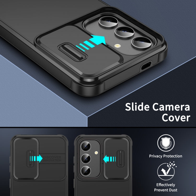 For Samsung Galaxy S24 Ultra 5G Sliding Camshield TPU + PC Phone Case(Black) - HoMEdemic™ 
