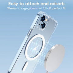 For iPhone 15 ZGA Magsafe Clear PC Hybrid TPU Phone Case(Transparent) - HoMEdemic™ 