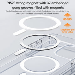 For iPhone 15 Plus ZGA Magsafe Clear PC Hybrid TPU Phone Case(Transparent) - HoMEdemic™ 