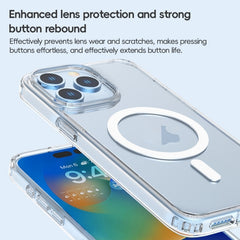 For iPhone 15 Plus ZGA Magsafe Clear PC Hybrid TPU Phone Case(Transparent) - HoMEdemic™ 