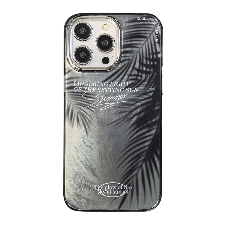 For iPhone 15 Pro Illustration Pattern Radiation Design Full Coverage Shockproof Phone Case(Frond) - HoMEdemic™ 