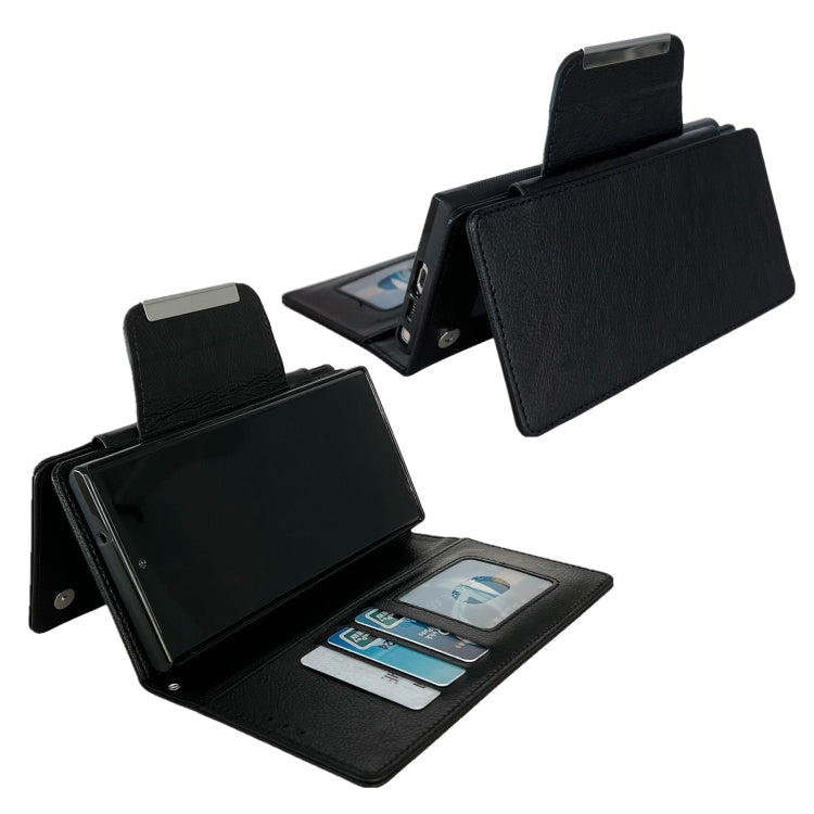 For Samsung Galaxy S24 Ultra 5G Multifunctional 7-Card Wallet Leather Phone Case(Black) - HoMEdemic™ 
