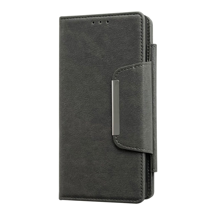 For Samsung Galaxy S24 Ultra 5G Multifunctional 7-Card Wallet Leather Phone Case(Grey) - HoMEdemic™ 
